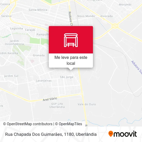Rua Chapada Dos Guimarães, 1180 mapa