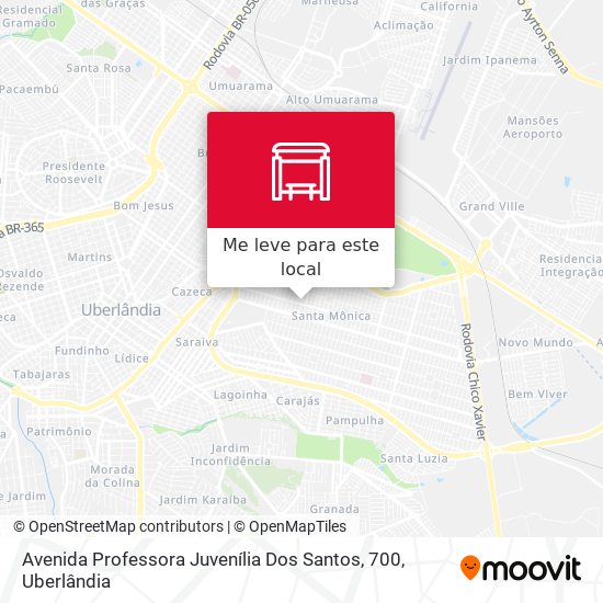 Avenida Professora Juvenília Dos Santos, 700 mapa