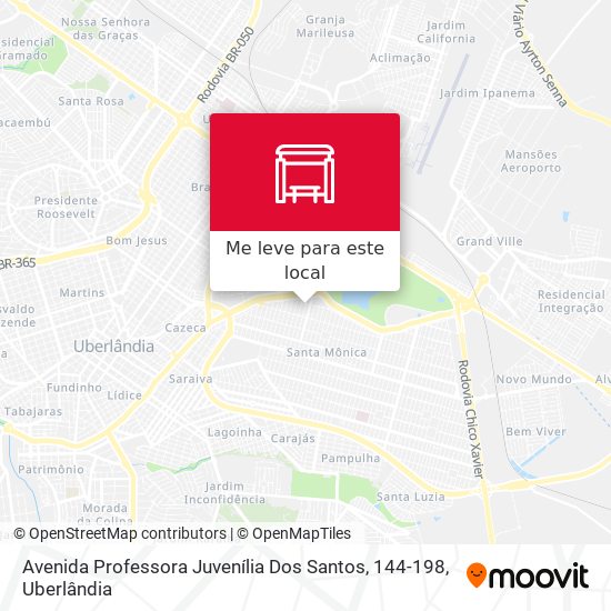 Avenida Professora Juvenília Dos Santos, 144-198 mapa