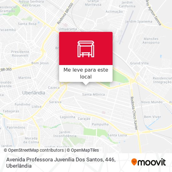 Avenida Professora Juvenília Dos Santos, 446 mapa