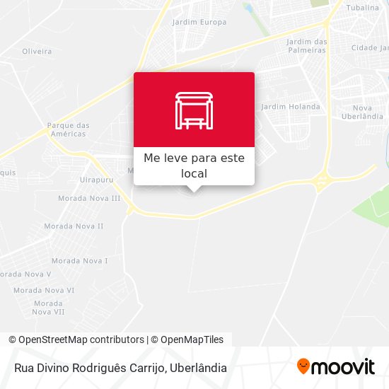 Rua Divino  Rodriguês Carrijo mapa