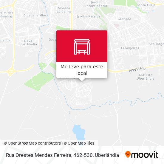 Rua Orestes Mendes Ferreira, 462-530 mapa