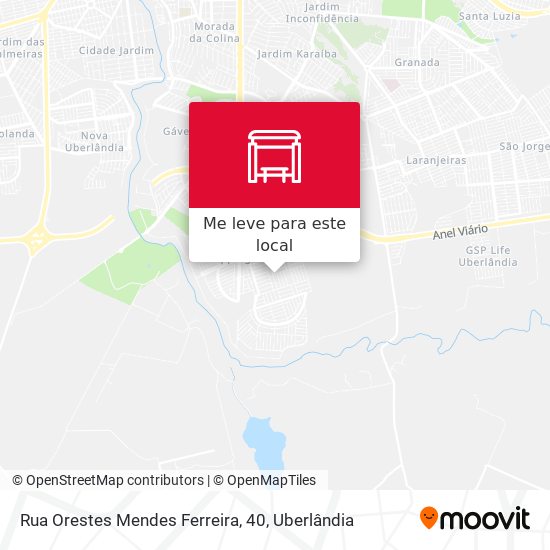 Rua Orestes Mendes Ferreira, 40 mapa