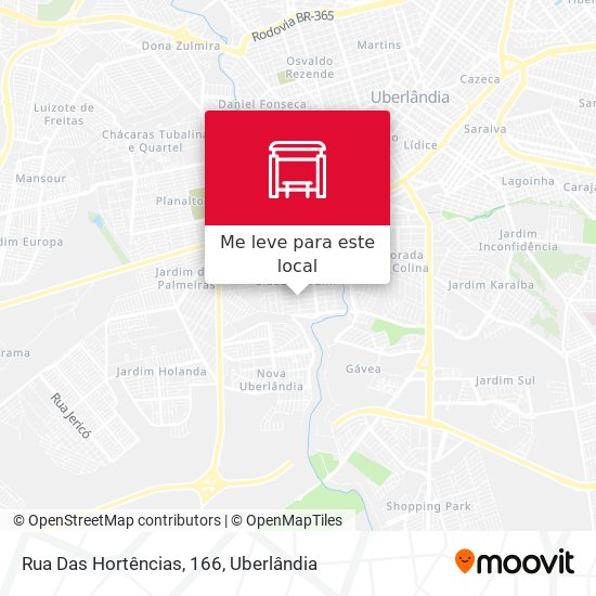 Rua Das Hortências, 166 mapa