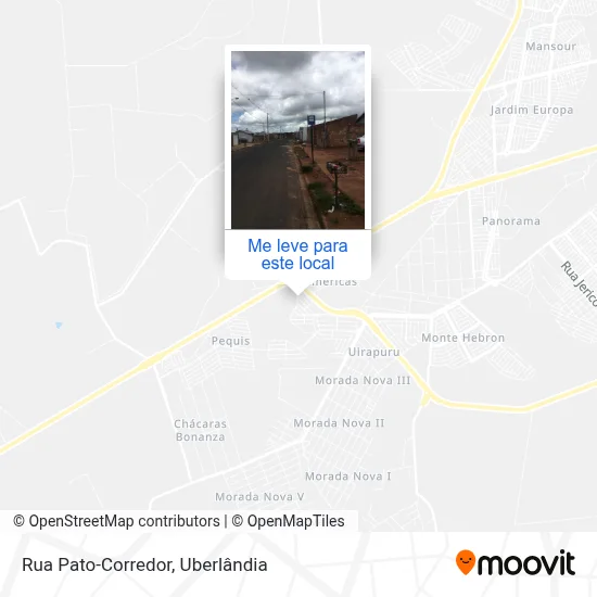 Rua Pato-Corredor mapa