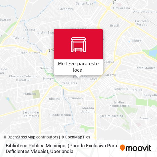 Biblioteca Pública Municipal (Parada Exclusiva Para Deficientes Visuais) mapa