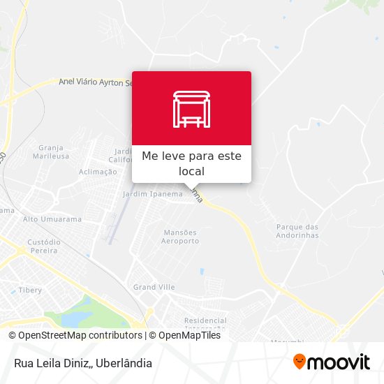 Rua Leila Diniz, mapa