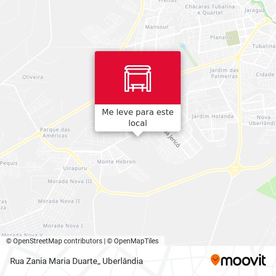 Rua Zania Maria Duarte, mapa