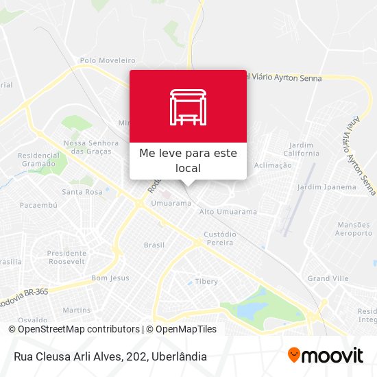 Rua Cleusa Arli Alves, 202 mapa