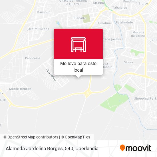 Alameda Jordelina Borges, 540 mapa