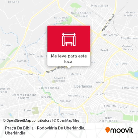 Praça Da Bíblia - Rodoviária De Uberlândia mapa