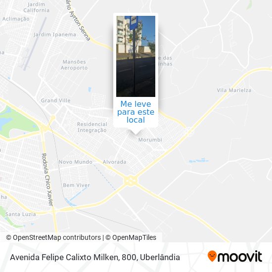 Avenida Felipe Calixto Milken, 800 mapa