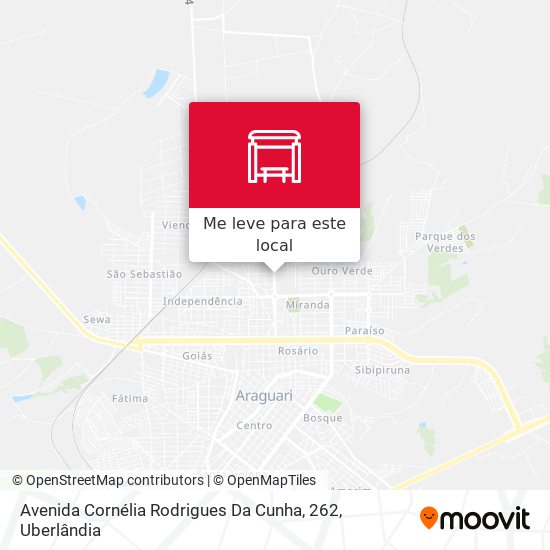 Avenida Cornélia Rodrigues Da Cunha, 262 mapa