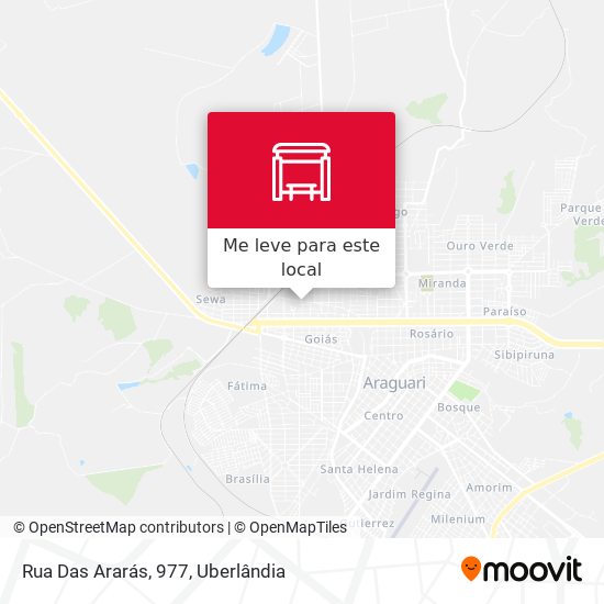 Rua Das Ararás, 977 mapa