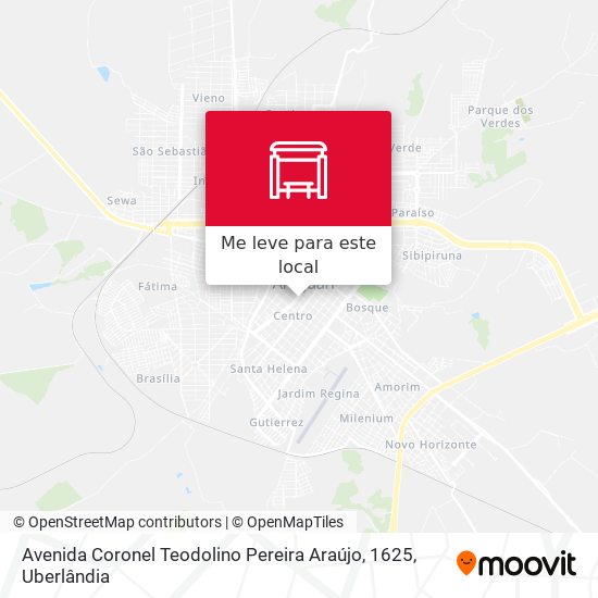 Avenida Coronel Teodolino Pereira Araújo, 1625 mapa
