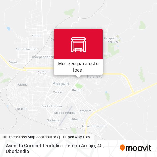 Avenida Coronel Teodolino Pereira Araújo, 40 mapa