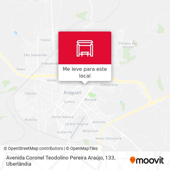 Avenida Coronel Teodolino Pereira Araújo, 133 mapa