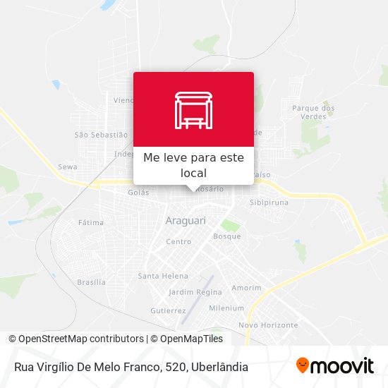 Rua Virgílio De Melo Franco, 520 mapa