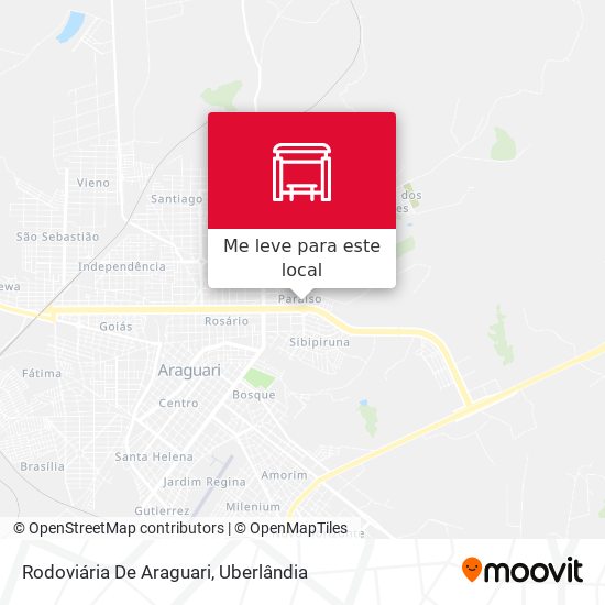 Rodoviária De Araguari mapa