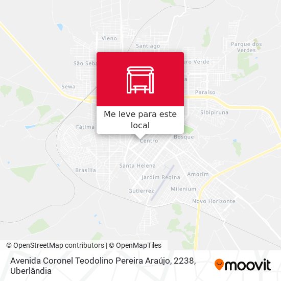 Avenida Coronel Teodolino Pereira Araújo, 2238 mapa