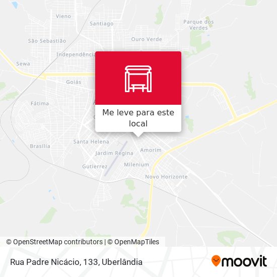 Rua Padre Nicácio, 133 mapa