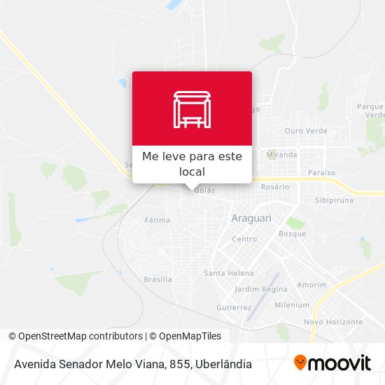 Avenida Senador Melo Viana, 855 mapa