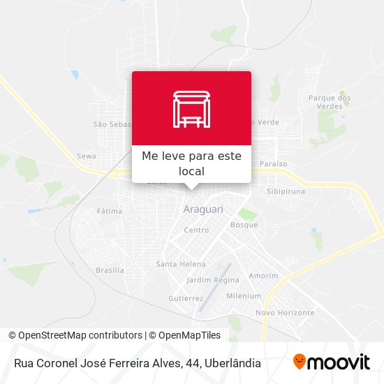 Rua Coronel José Ferreira Alves, 44 mapa