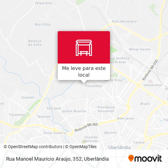 Rua Manoel Maurício Araújo, 352 mapa