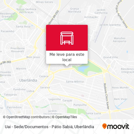 Uai - Sede / Documentos - Pátio Sabiá mapa