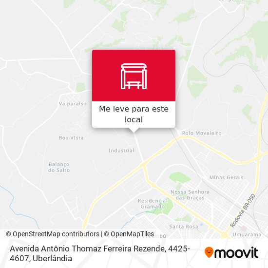Avenida Antônio Thomaz Ferreira Rezende, 4425-4607 mapa