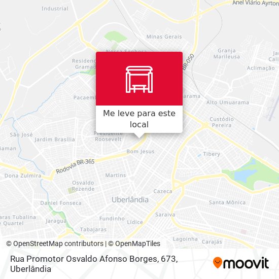 Rua Promotor Osvaldo Afonso Borges, 673 mapa