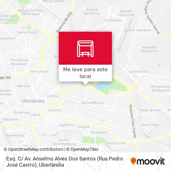 Esq. C/ Av. Anselmo Alves Dos Santos (Rua Pedro José Castro) mapa
