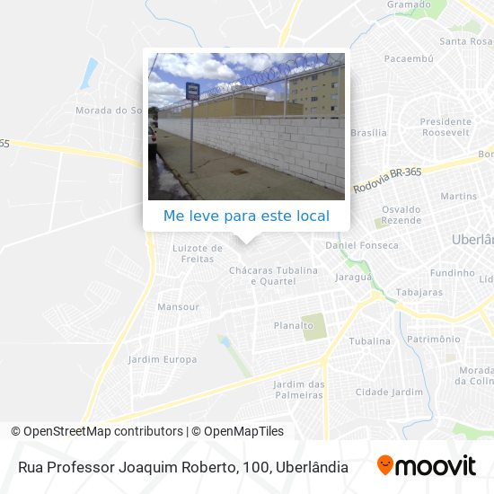Rua Professor Joaquim Roberto, 100 mapa