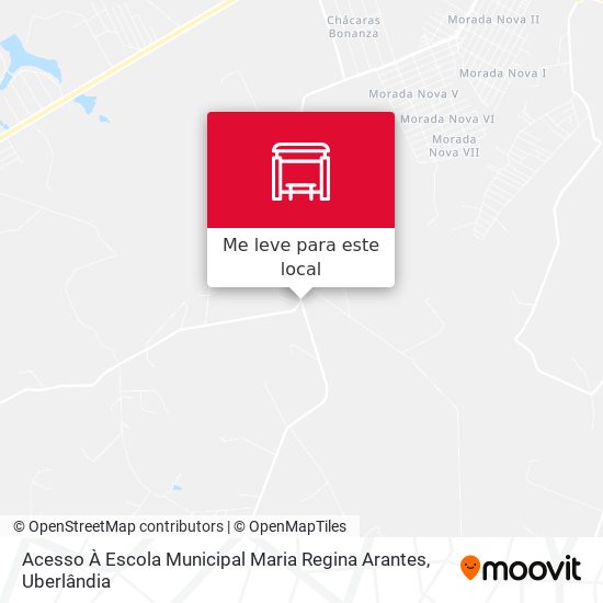 Acesso À Escola Municipal Maria Regina Arantes mapa