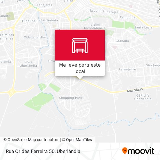 Rua Orides Ferreira 50 mapa