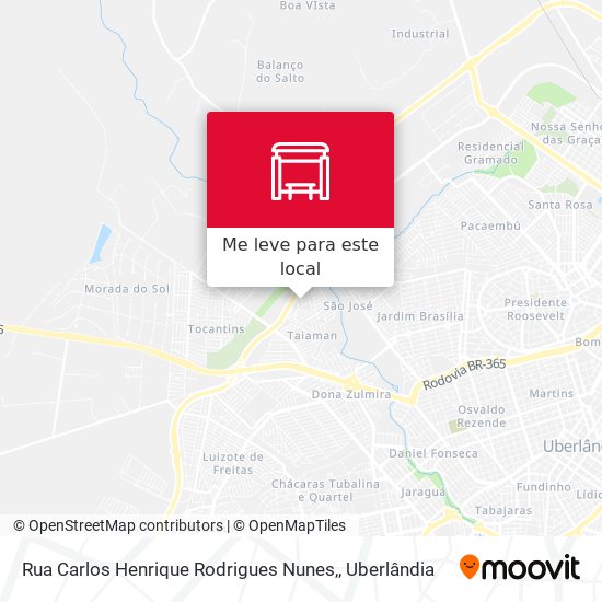 Rua Carlos Henrique Rodrigues Nunes, mapa