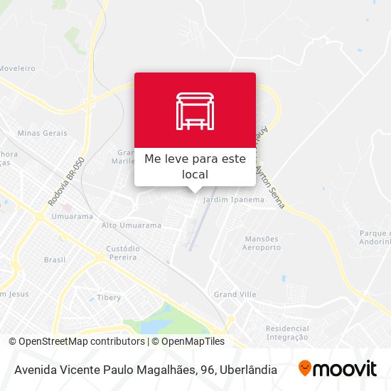 Avenida Vicente Paulo Magalhães, 96 mapa