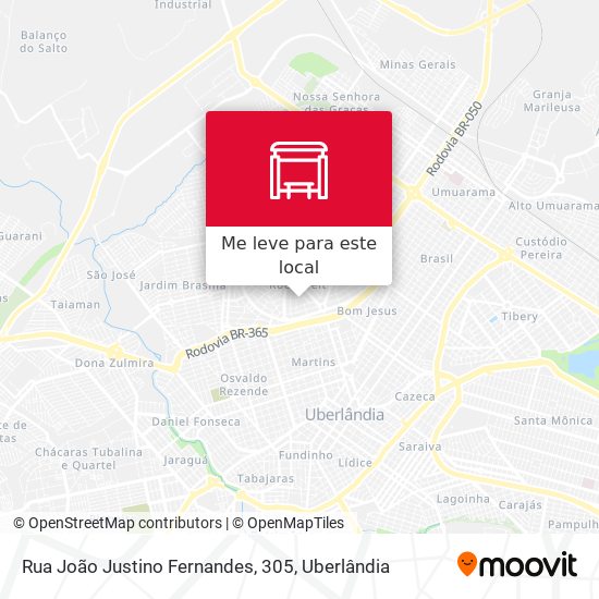 Rua João Justino Fernandes, 305 mapa