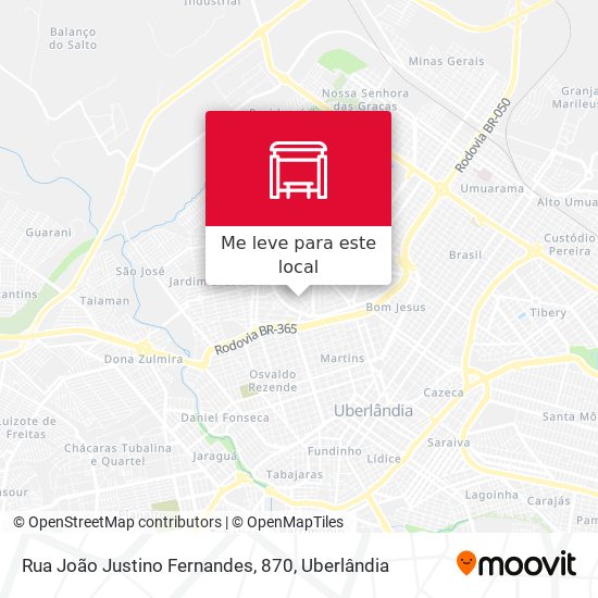 Rua João Justino Fernandes, 870 mapa