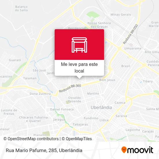 Rua Mario Pafume, 285 mapa