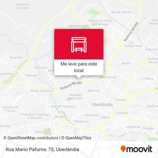 Rua Mario Pafume, 75 mapa