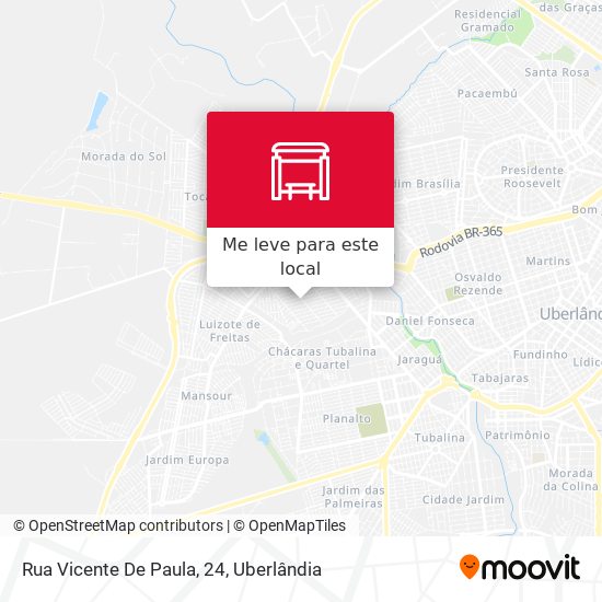 Rua Vicente De Paula, 24 mapa