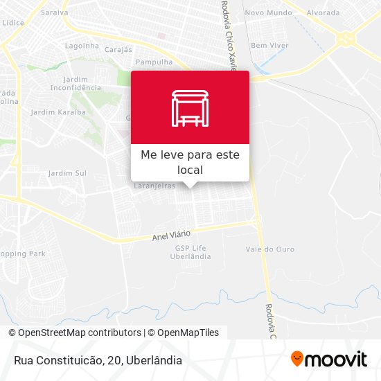 Rua Constituicão, 20 mapa