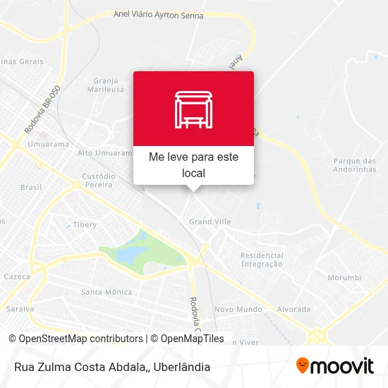 Rua Zulma Costa Abdala, mapa