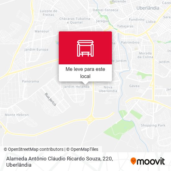 Alameda Antônio Cláudio Ricardo Souza, 220 mapa