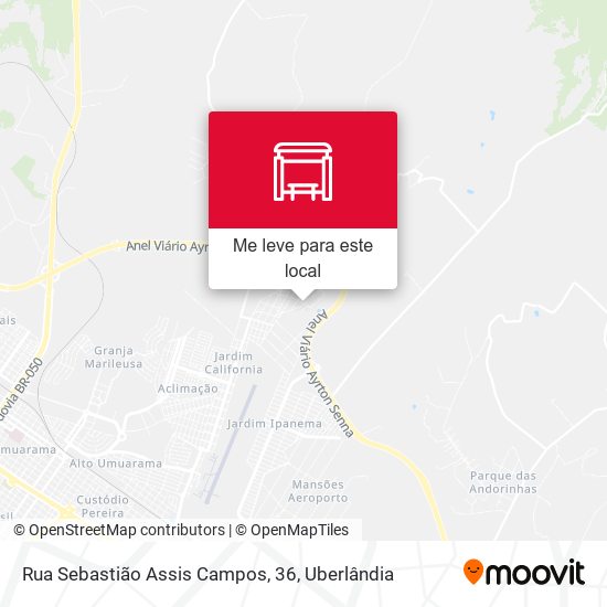 Rua Sebastião Assis Campos, 36 mapa