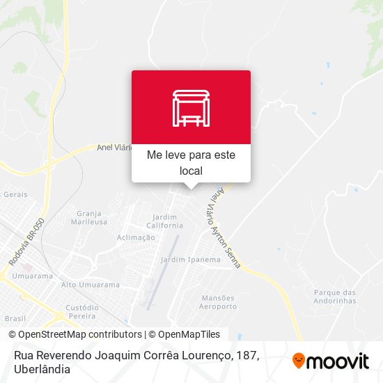 Rua Reverendo Joaquim Corrêa Lourenço, 187 mapa