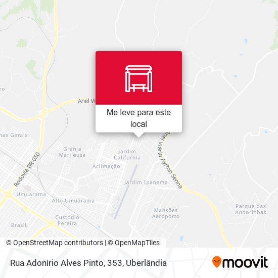 Rua Adonírio Alves Pinto, 353 mapa