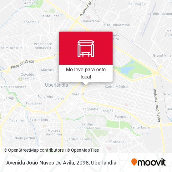 Avenida João Naves De Ávila, 2098 mapa