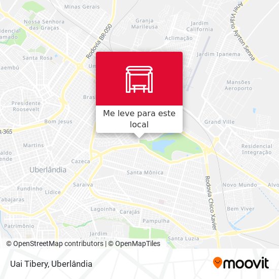Uai Tibery mapa